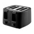 Nero 4 Slice Black Toaster
