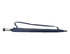 A navy RPET golf umbrella with a sleek handle and a carrying strap, featuring a simple design and a logo.