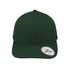 A green classic 6 panel cap with a curved brim and a logo patch on the side.