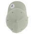 A classic five-panel cap in a soft green colour, featuring eyelets and a logo tag.