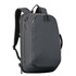 Sleek gray Stormtech backpack with padded straps and multiple compartments for travel and work.