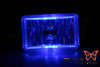 4in x 6in Blue LED Sealed Beam Replacement Headlight Housing