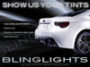 Toyota 86 GT-86 Tinted Smoked Protection Overlays Film for Taillamps Taillights Tail Lamps Lights