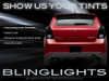 Pontiac Vibe Tinted Smoked Protection Overlays for Taillamps Taillights Tail Lamps Lights Film