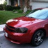 Dodge Avenger Tint Smoke Protection Overlays for Headlamps Headlights Head Lamps Lights Tinted Film