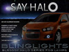 BlingLights Brand LED Halo Fog Lamps for 2012-2016 Chevrolet Sonic (non-RS)