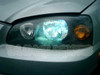 2004 2005 2006 Hyundai Elantra Bright White Light Bulbs for Headlamps Headlights Head Lamps Lights