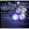 2006 2007 2008 Mitsubishi Eclipse Blue LED Foglamps Foglights Fog Lamps Driving Lights Kit