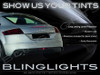 Audi TT TTS Murdered Out Tail Light Lamp Overlays Tinted Lense Film Kit