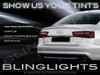 Audi A6 Tinted Smoked Protection Overlays Film for Taillamps Taillights Tail Lamps Lights Tint Smoke