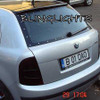 Skoda Fabia Tinted Tail Light Lense Protection Covers Smoked Lamp Overlays Kit Škoda