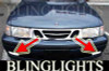 Fog Lights Lamps for 1999 2000 2001 2002 Saab 9-3 SE