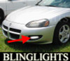 2001 2002 DODGE STRATUS SE COUPE XENON FOG LIGHTS DRIVING LAMPS LIGHT LAMP KIT