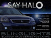 LED Halo Angel Eye Fog Lights for 2009 2010 2011 2012 Mitsubishi Galant