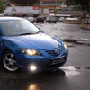 Blue Halo Fog Lamps Lights Kit for 2004 2005 2006 Mazda3 Mazda 3 Sedan