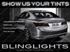 Acura TLX Murdered Out Tail Lamp Lense Overlays Smoked Lights Film Kit