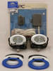 Indian Chief Vintage 6000K LED Auxiliary Lights Lamps With Halo Bezels