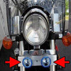 1984 1985 Honda Magna V30 VF500C Xenon Driving Lights Fog Lamps Foglamps Foglights Drivinglights Kit