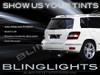 Mercedes-Benz GLK350 GLK Tinted Smoked Protection Overlays Taillamps Taillights Tail Lamps Lights