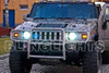 Hummer H2 White Light Bulbs Headlamps Headlights Head Lamp Lights 2003 2004 2005 2006 2007 2008 2009