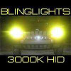 9006 HB4 Yellow Gold 3000K 55 Watt Xenon HID Light Lamp Conversion Kit 55w 55watt VHO JDM HIDs