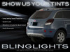 Holden Captiva Tint Smoke Overlays for Taillamps Taillights Tail Lamps Lights Tinted Smoked Film