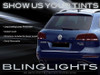 VW Touareg Tinted Smoked Taillamps Tail lights Overlays Film Protection