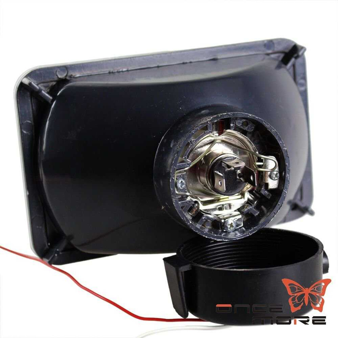 4in x 6in Blue LED Sealed Beam Replacement Headlight Housing