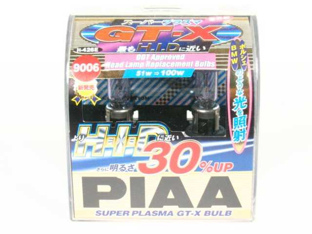 PIAA 9006 Super Plasma 5000K GT-X 51=100-Watt Light Bulbs Twin Pack (H-426E)