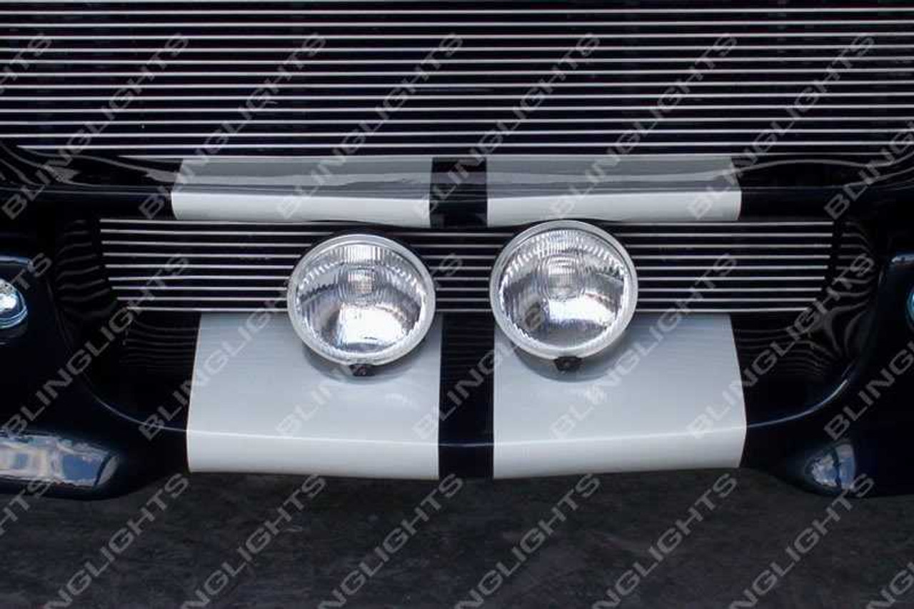 Large Grill Fog Lights Lamps for Ford Mustang Eleanor Shelby GT-500 Fastback