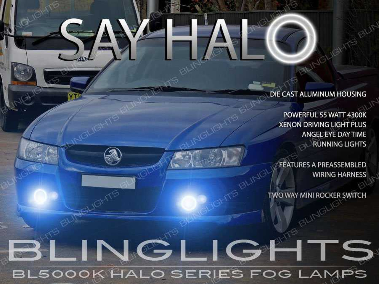 LED Halo Angel Eye Fog Lights for 2004 2005 2006 2007 Chevrolet Lumina