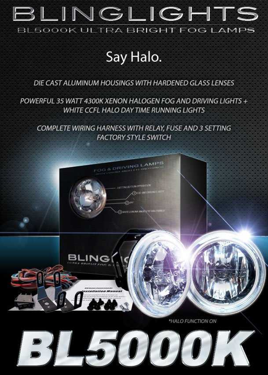 2014 2015 2016 2017 Nissan Leaf Halo Fog Lamp Driving Light Kit