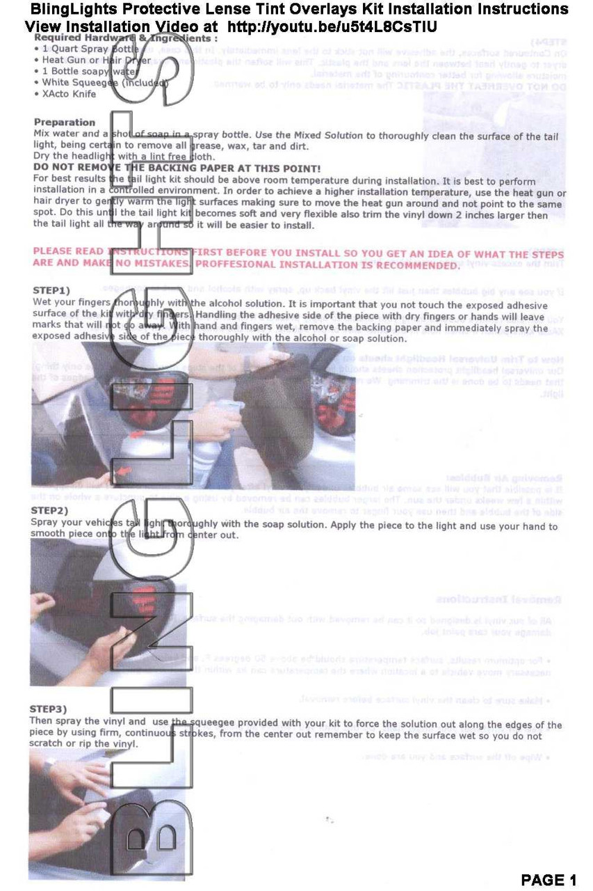 Chevrolet Matiz Tinted Tail Lamp Light Overlay Kit Smoked Film Protection M100 M150 M200 M250
