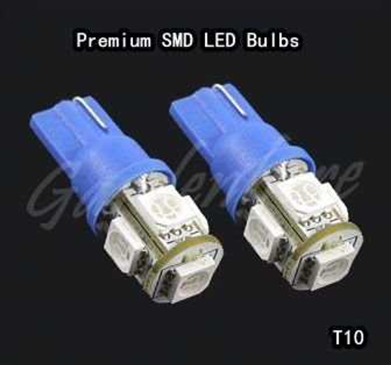 2 x BL300w Blue LED Replacement Parking Accent T10 194 168 2821 2825 W5W Map Dome Light Bulbs