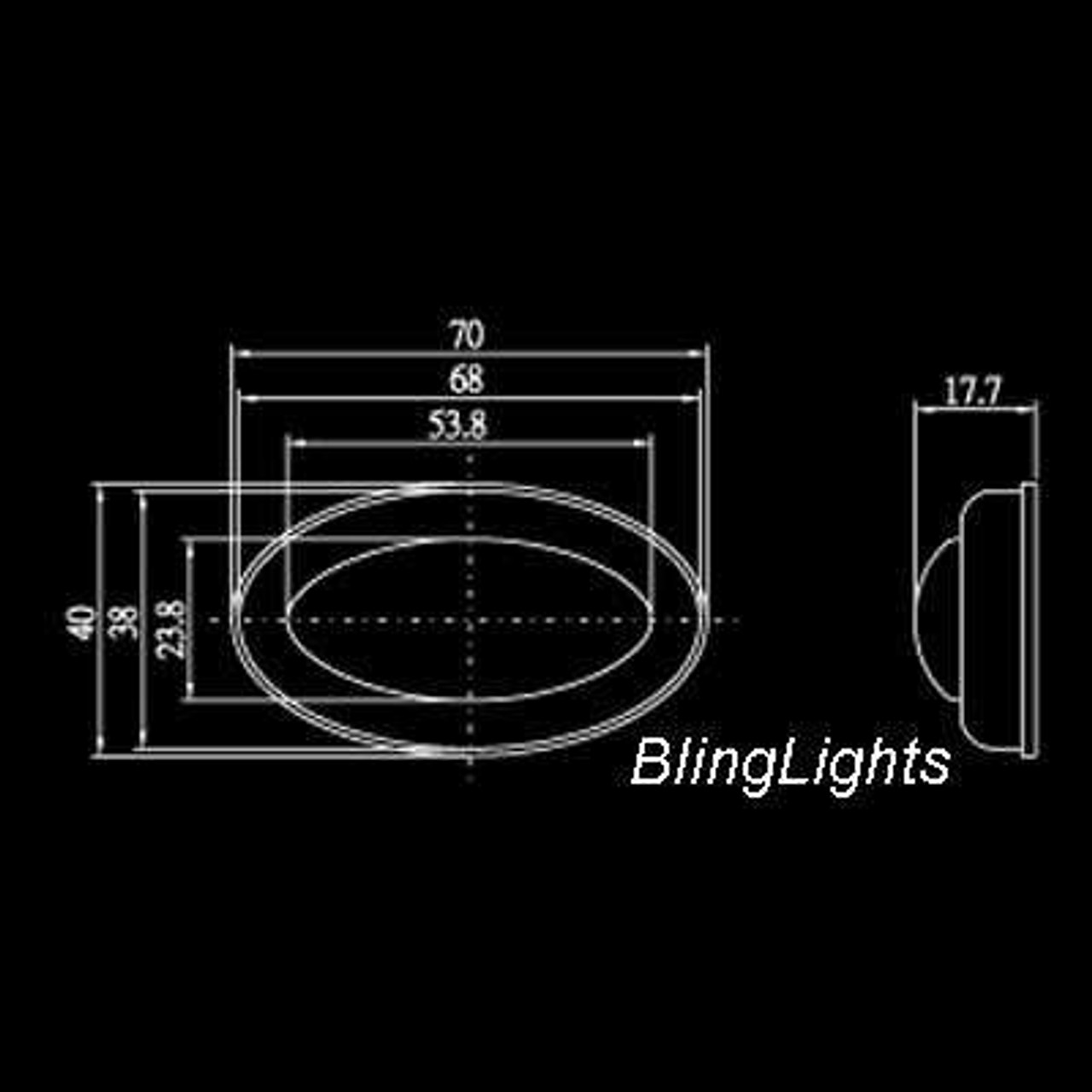 Dodge Attitude LED Side Marker Turnsignal Lights Lamps Turn Signal Signalers Markers Blinkers