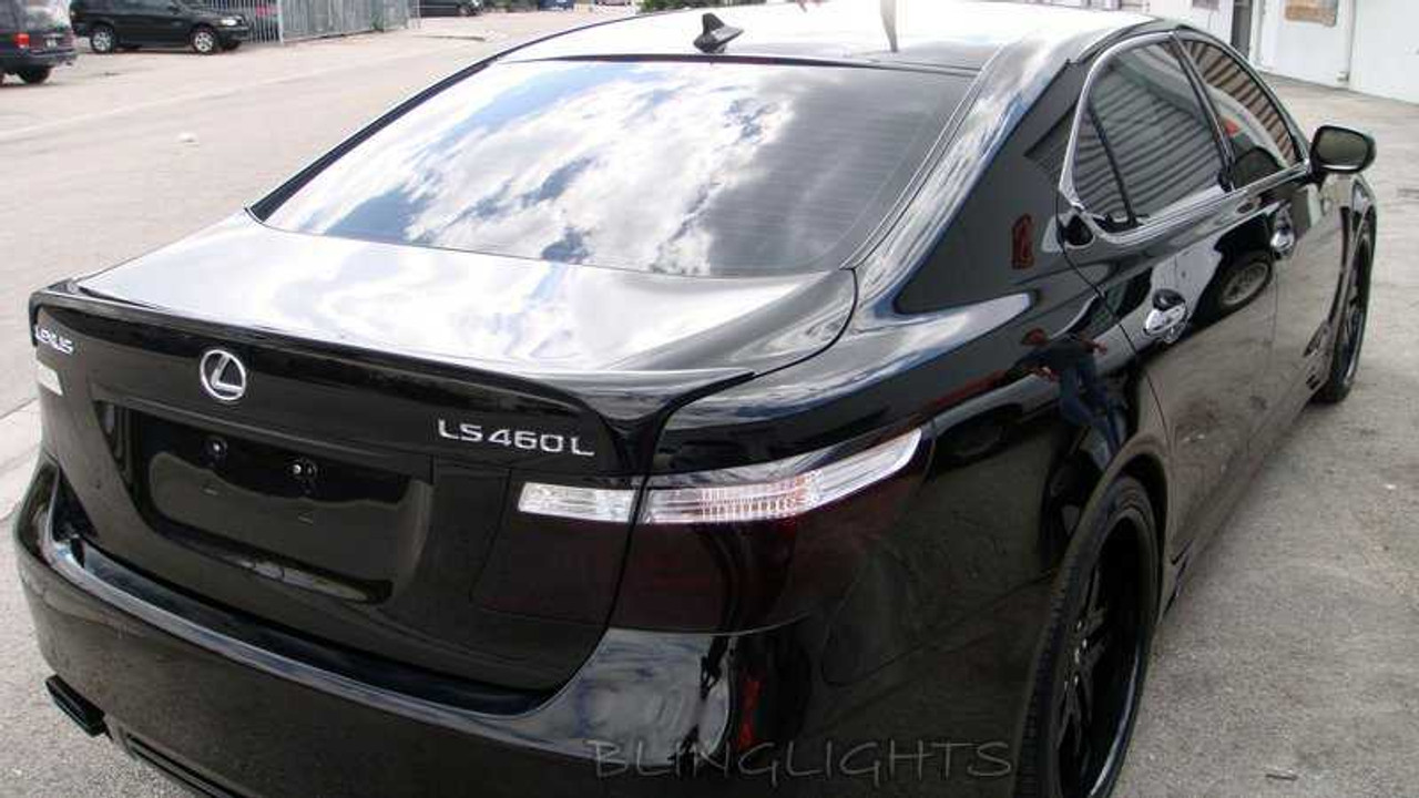 Lexus LS 460 LS460 L Sport Tint Smoked Overlays Film for Taillamps Taillights Tail Lamps Lights