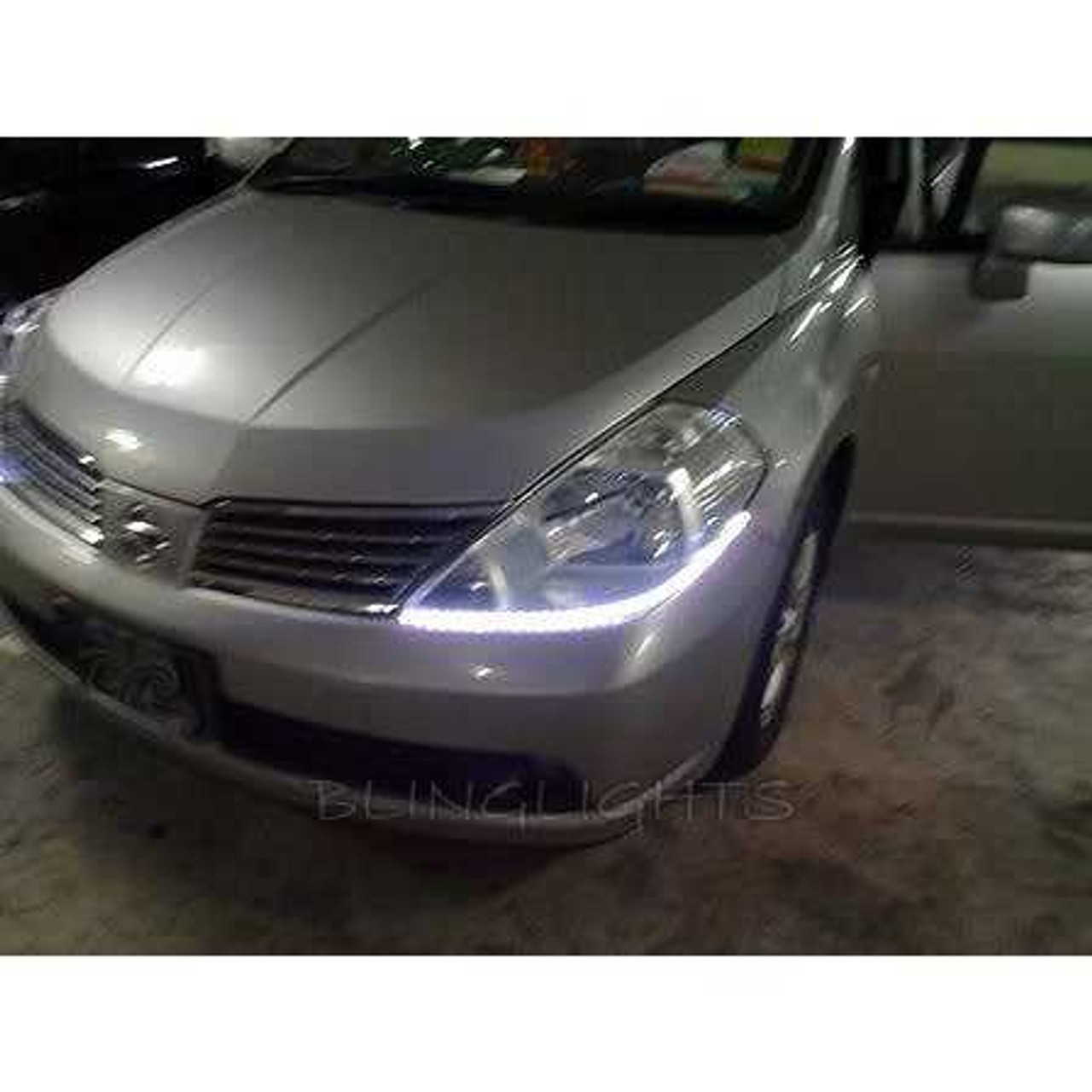 Nissan Versa LED DRL Head Lamp Light Strips Day Time Running Kit