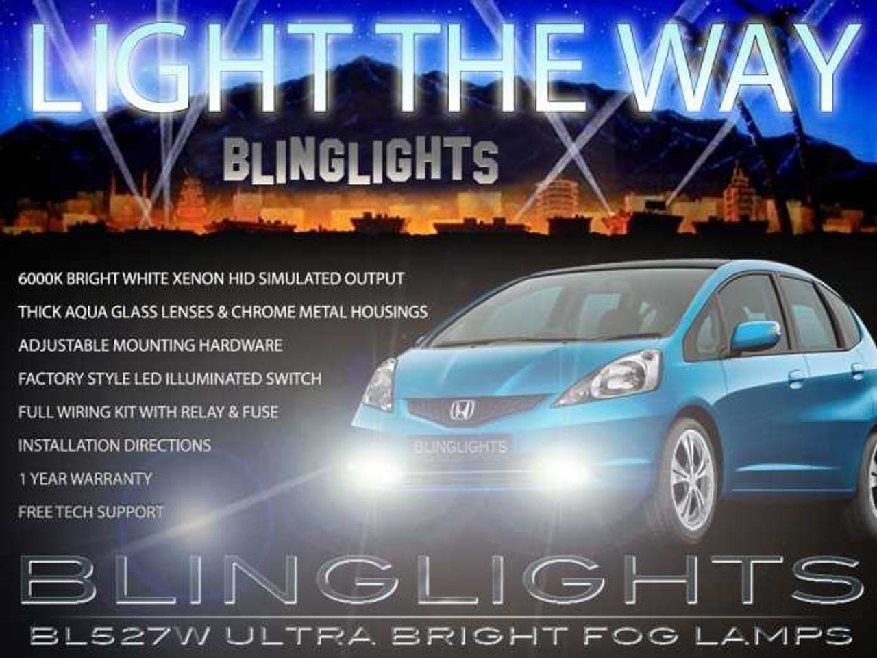 2009 2010 2011 2012 2013 2014 Honda Fit Foglamp Drivinglight Kit