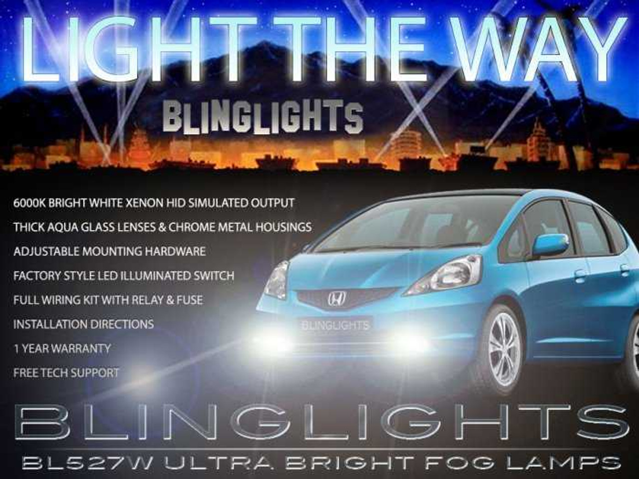 2009 2010 2011 2012 2013 2014 Honda Fit Foglamp Drivinglight Kit