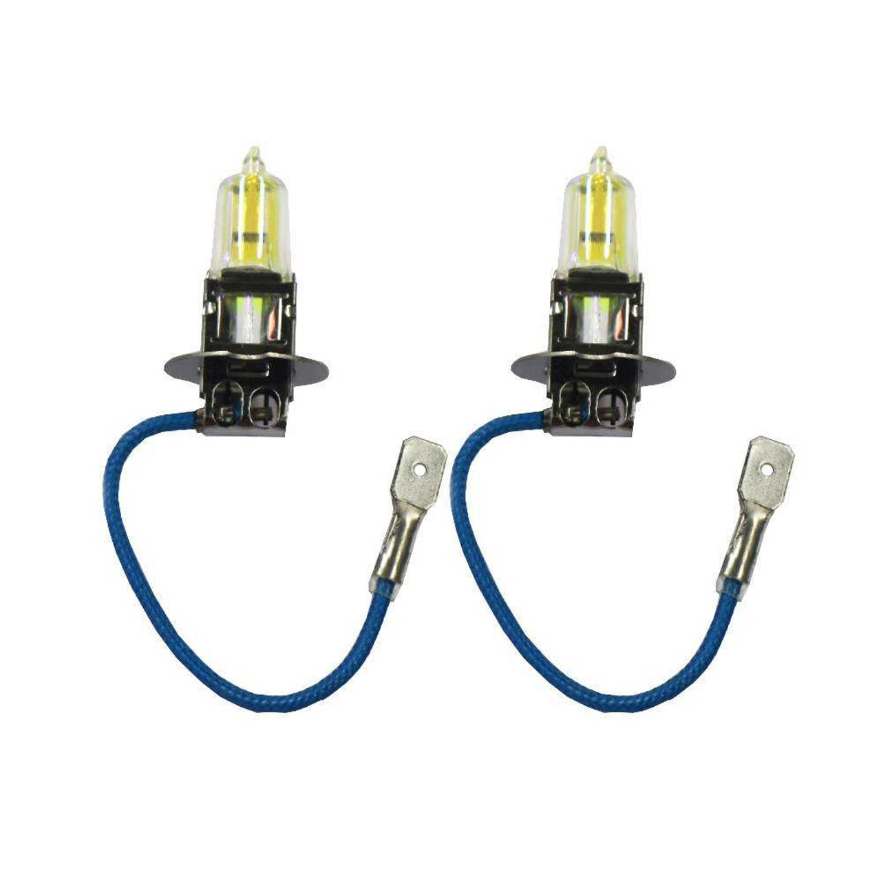 BlingLights Brand H3 55watt Yellow Gold Halogen Fog Light Bulbs Set of 2