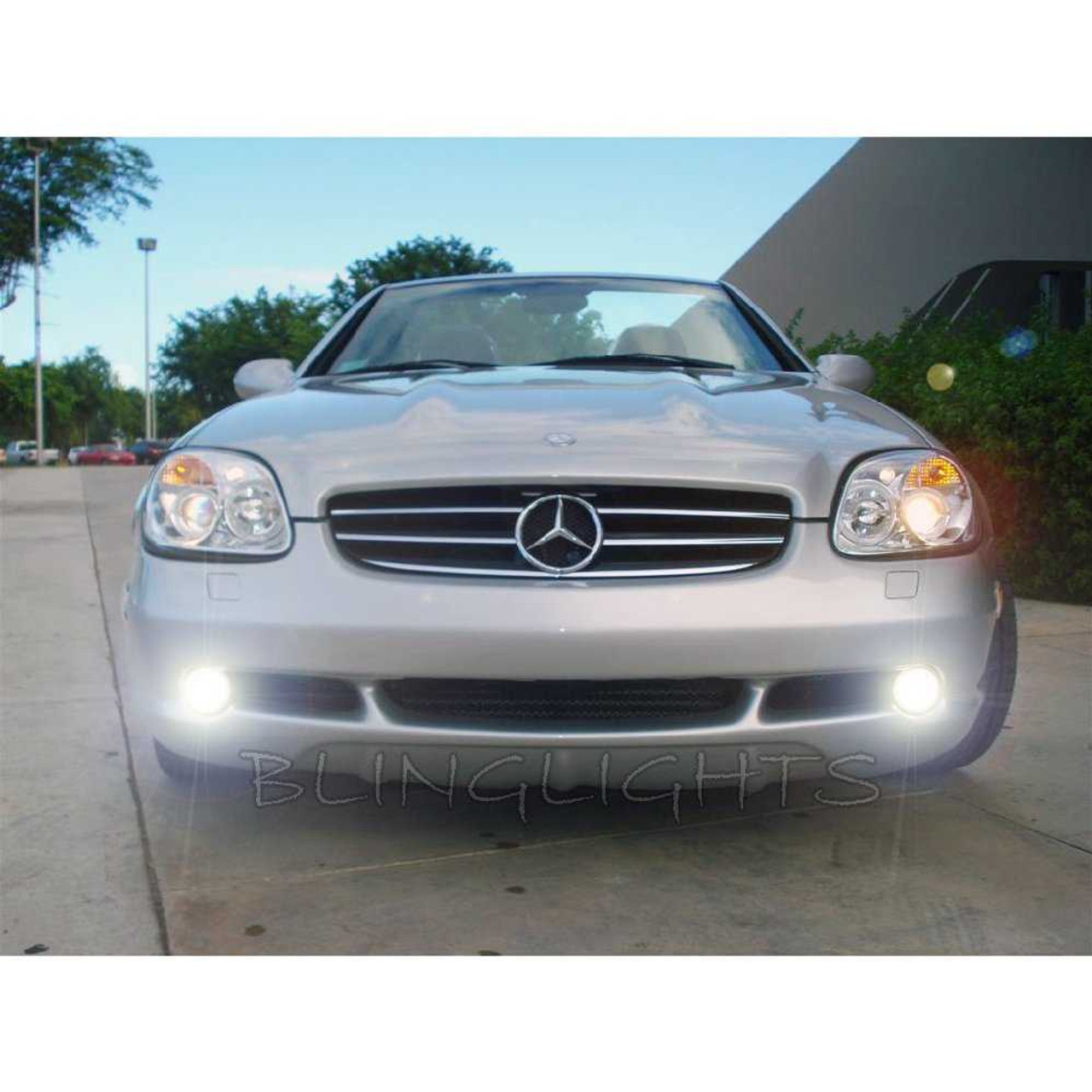 1996 1997 1998 1999 2000 Mercedes-Benz SLK 200 LED Foglamps Driving Fog Lamps R170 SLK200 Lights Kit