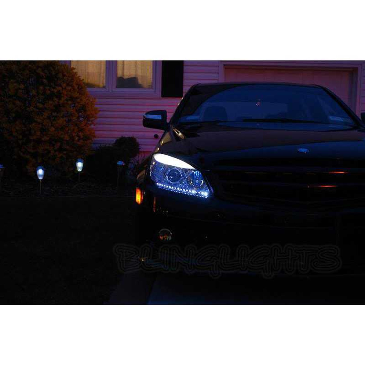 Mercedes C63 AMG LED DRL Strip Lights for Headlamps Headlights Head Light Lamps LEDs DRLs Strips