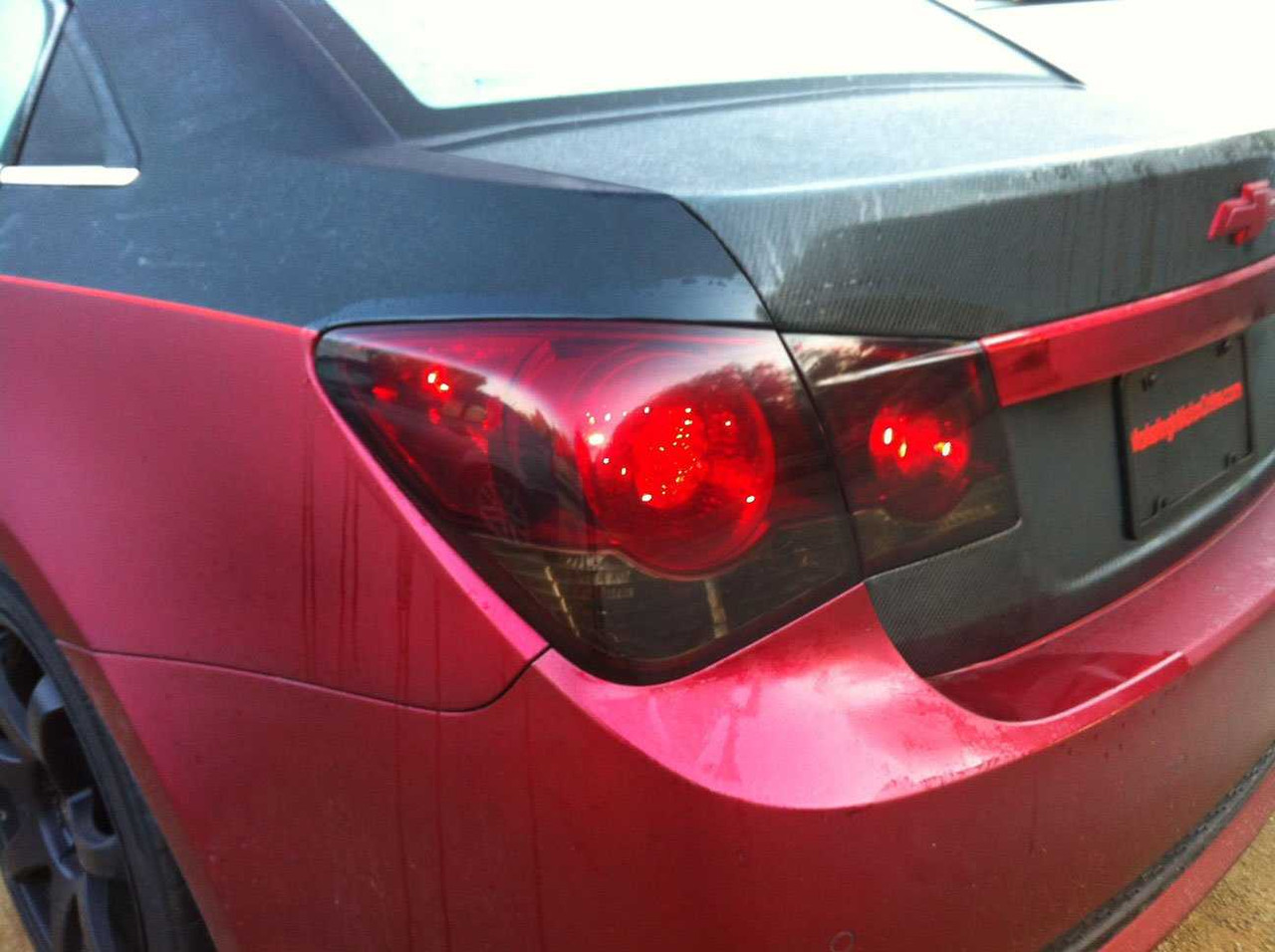 Chevrolet Cruze Tinted Tail Lamp Overlays Light Film Covers