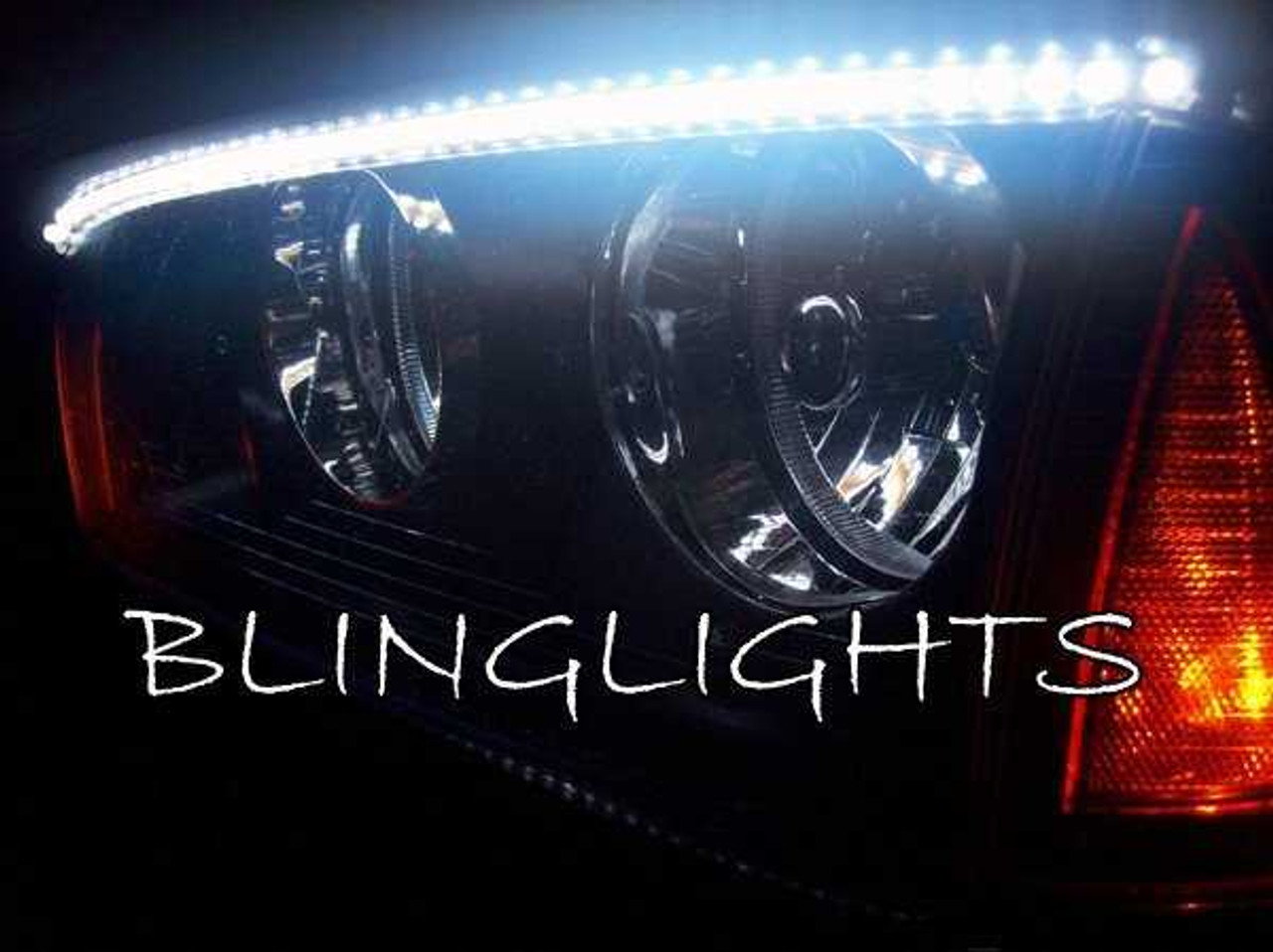 Dodge Magnum LED DRL Head Light Strips Day Time Running Lamp Kit