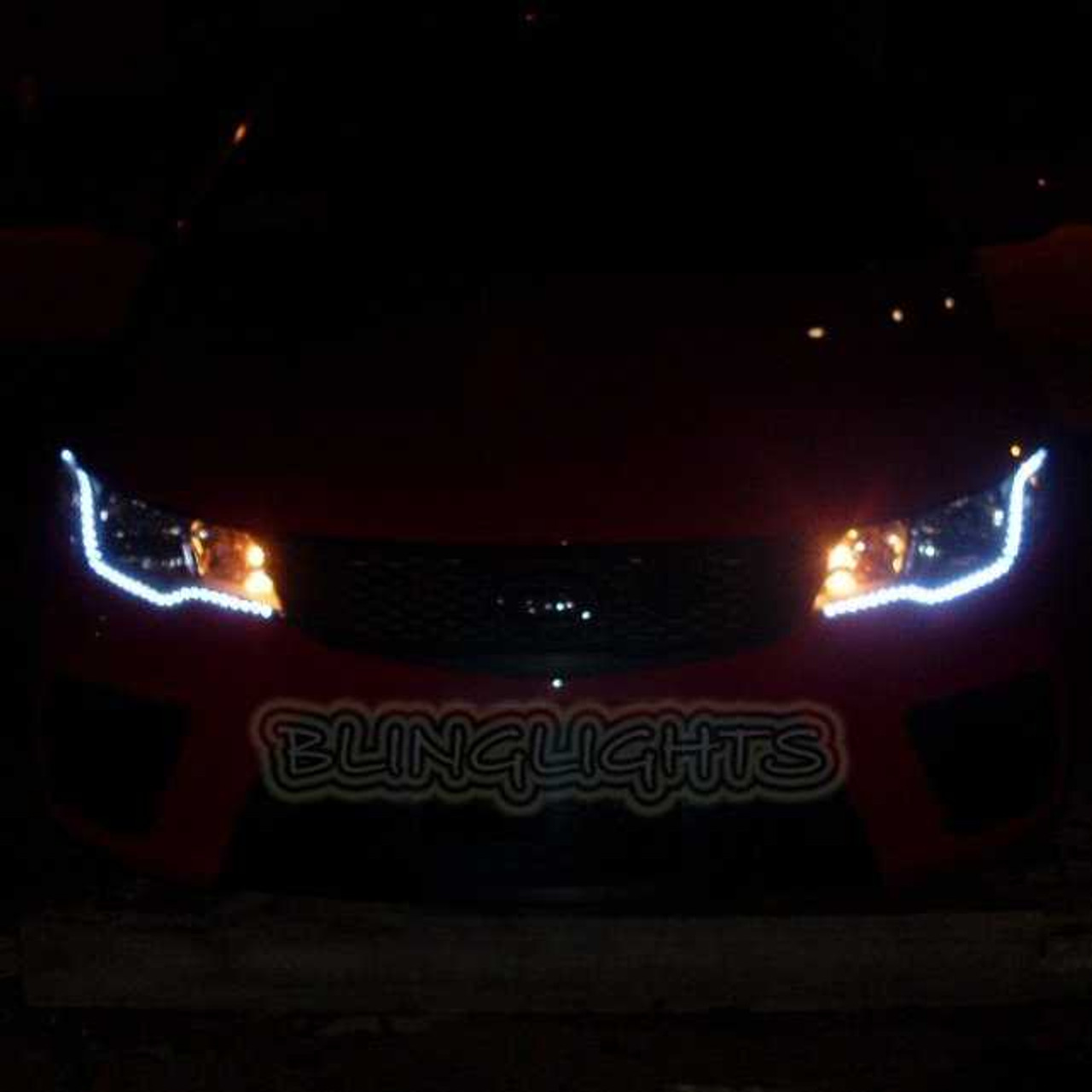 Kia Forte LED DRL Head Light Strips Daytime Running Lamps
