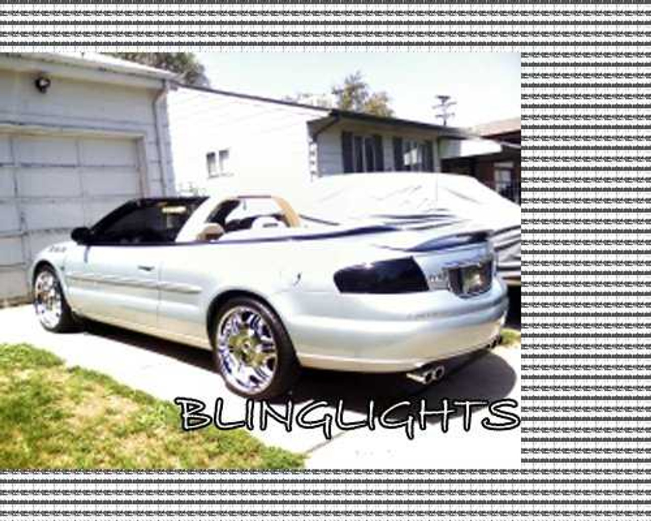 2001 2002 2003 2004 2005 2006 Chrysler Convertible Tint Protection Film for Smoked Taillights