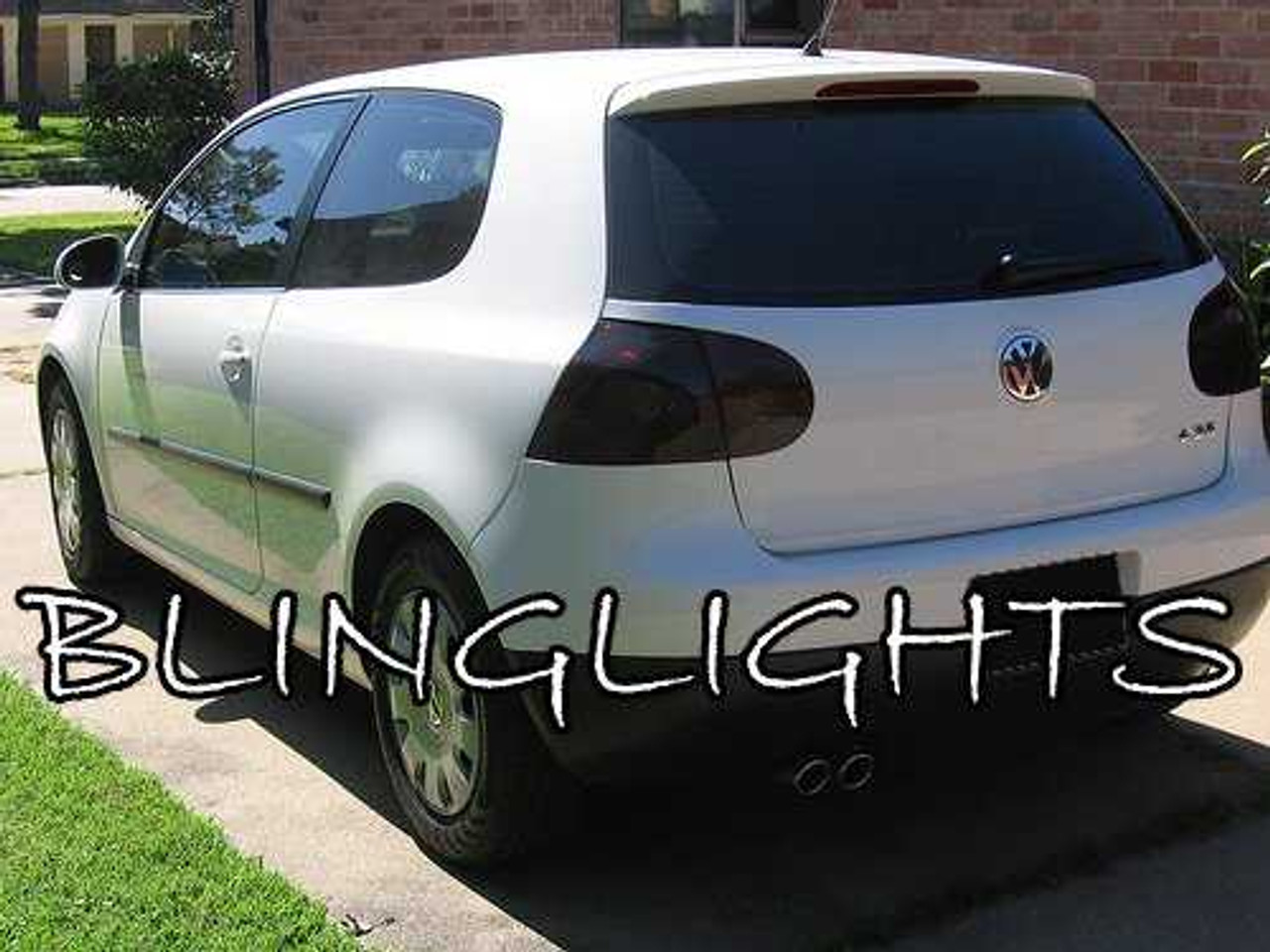 VW Rabbit Tinted Smoked Tail Lamps Lights Overlays Kit Protection Film