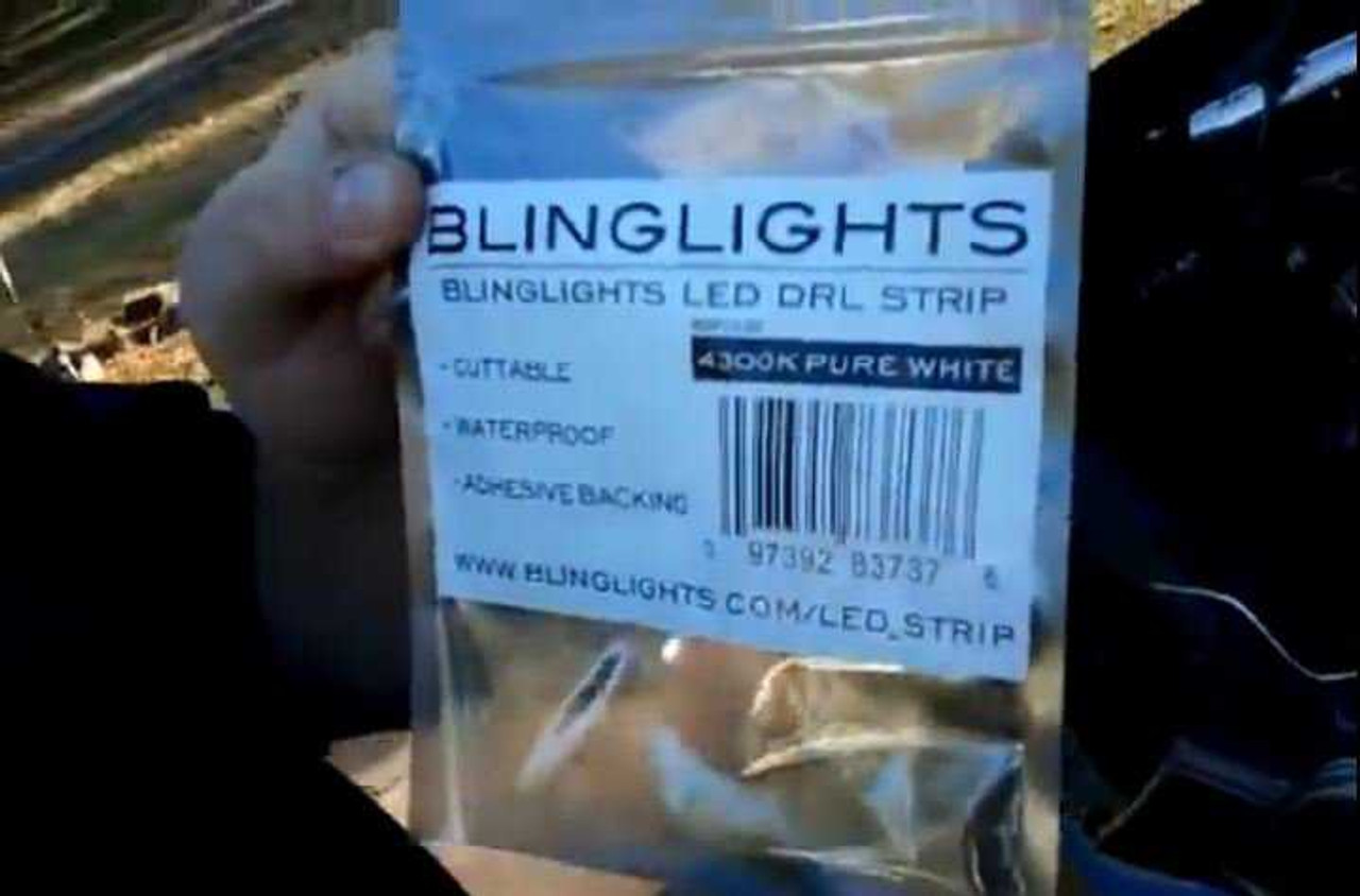 Audi A4 LED DRL Head Light Strips Day Time Running Lamps Kit