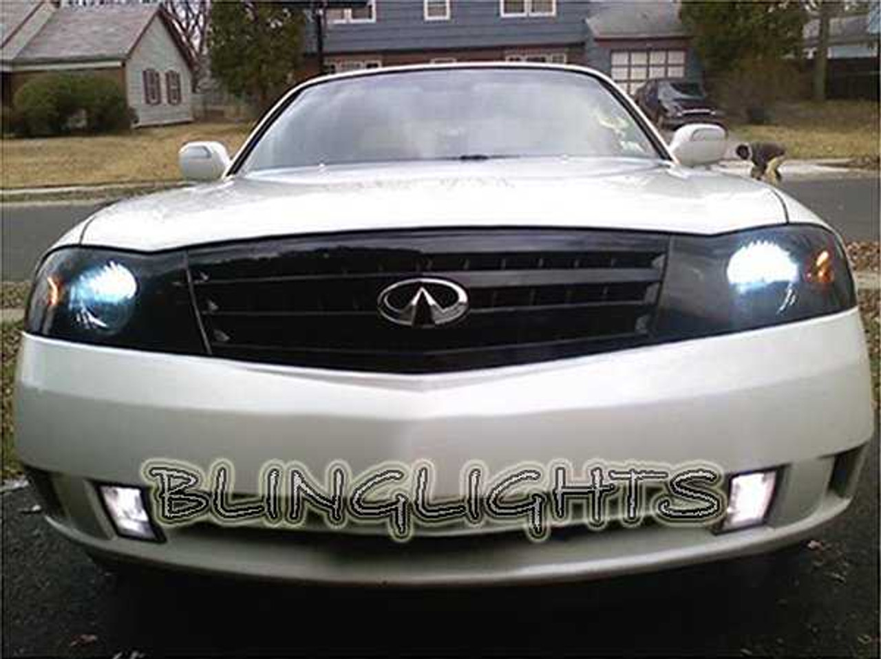 2003 2004 Infiniti M45 Tint Protection Film for Smoked Headlamps Headlights Head Lamps Lights