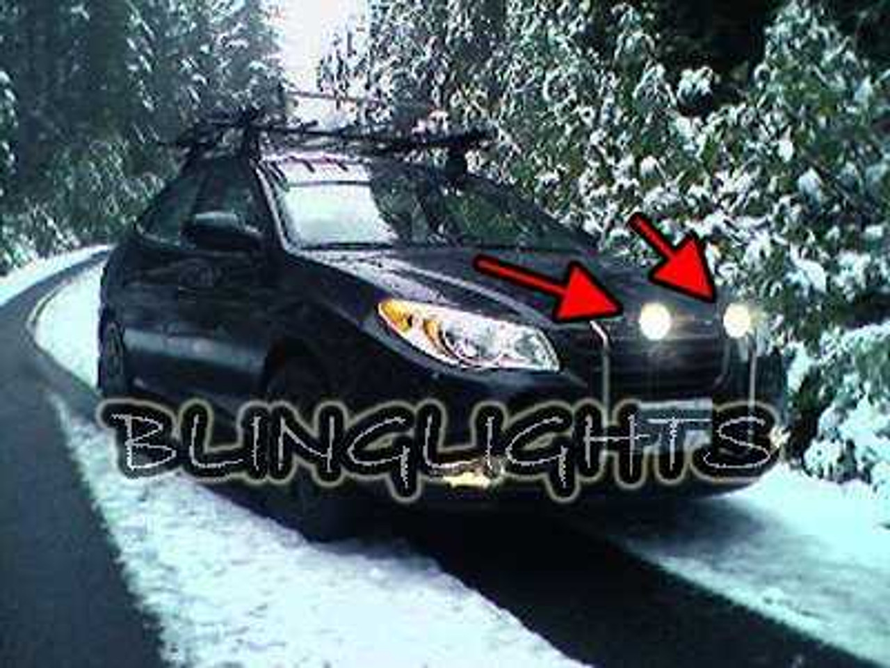 2007 2008 2009 2010 Hyundai Elantra Grille Bar Driving Lights Off Road Rally Lighting Touring Lamps